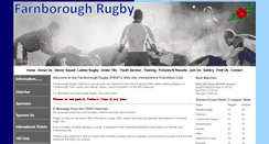 Desktop Screenshot of farnboroughrugby.co.uk